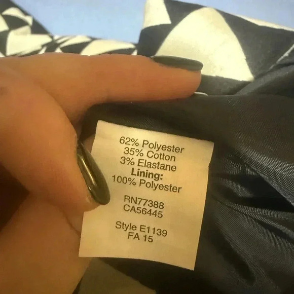 J. Crew Black and White Geometric Midi Dress - Picture 5 of 7